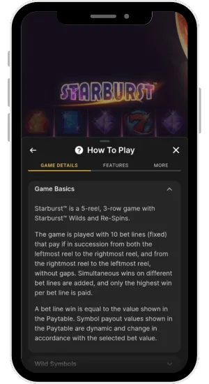 how to play starburst