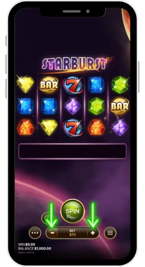 set your bet starburst